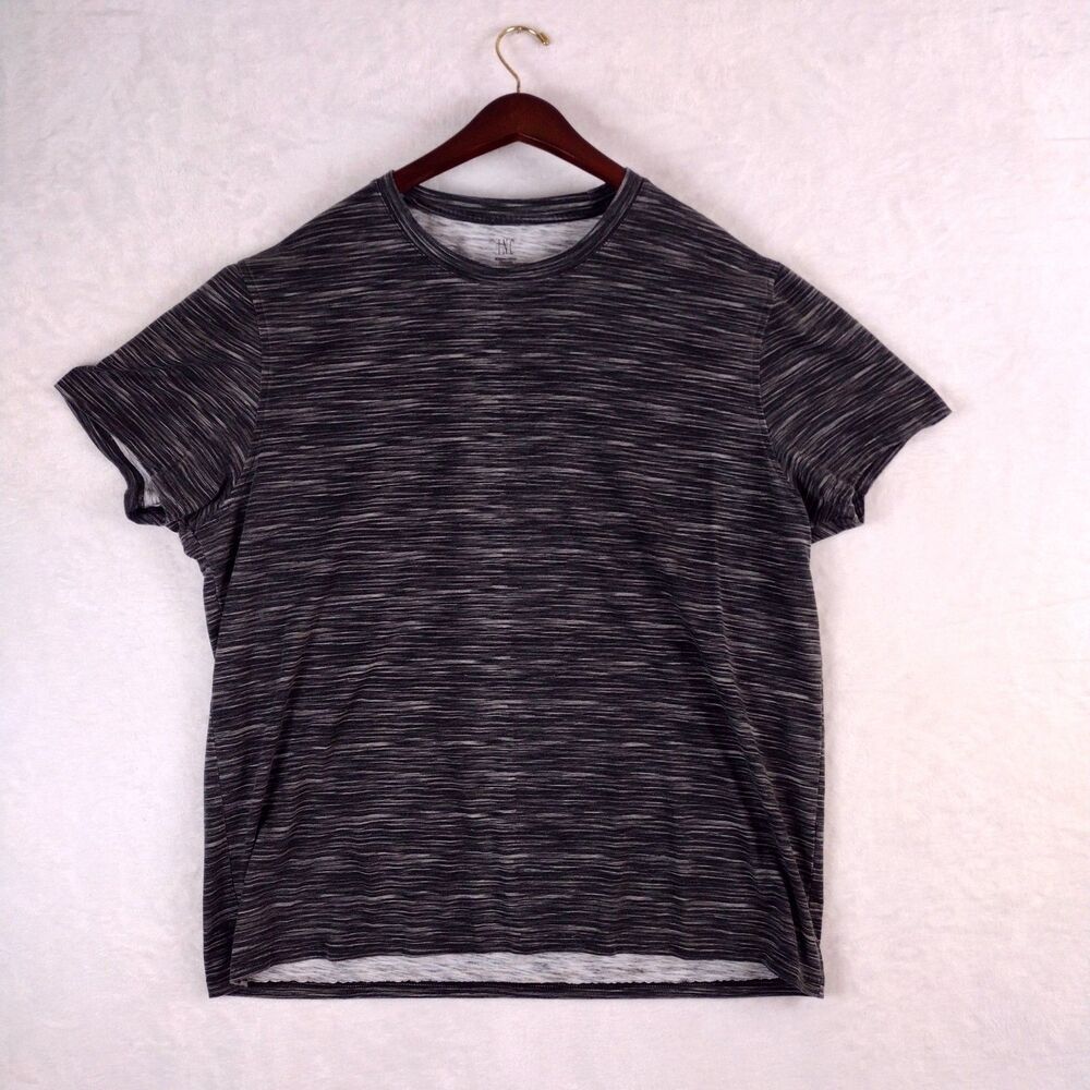 INC International Concepts Mens XXL‎ Space Dye T-Shirt Gray Repreve Cotton Blend